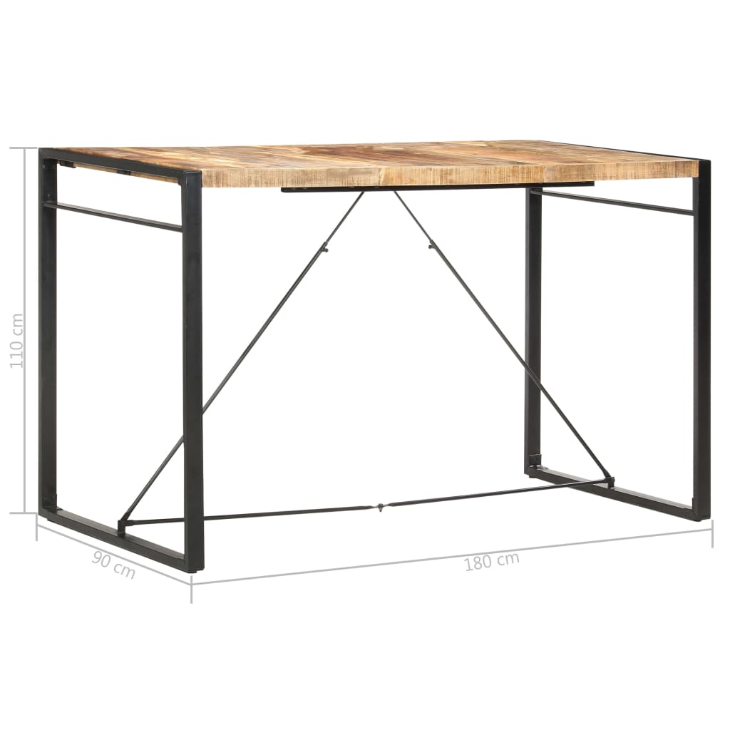 Barbord 180x90x110 cm heltre mango