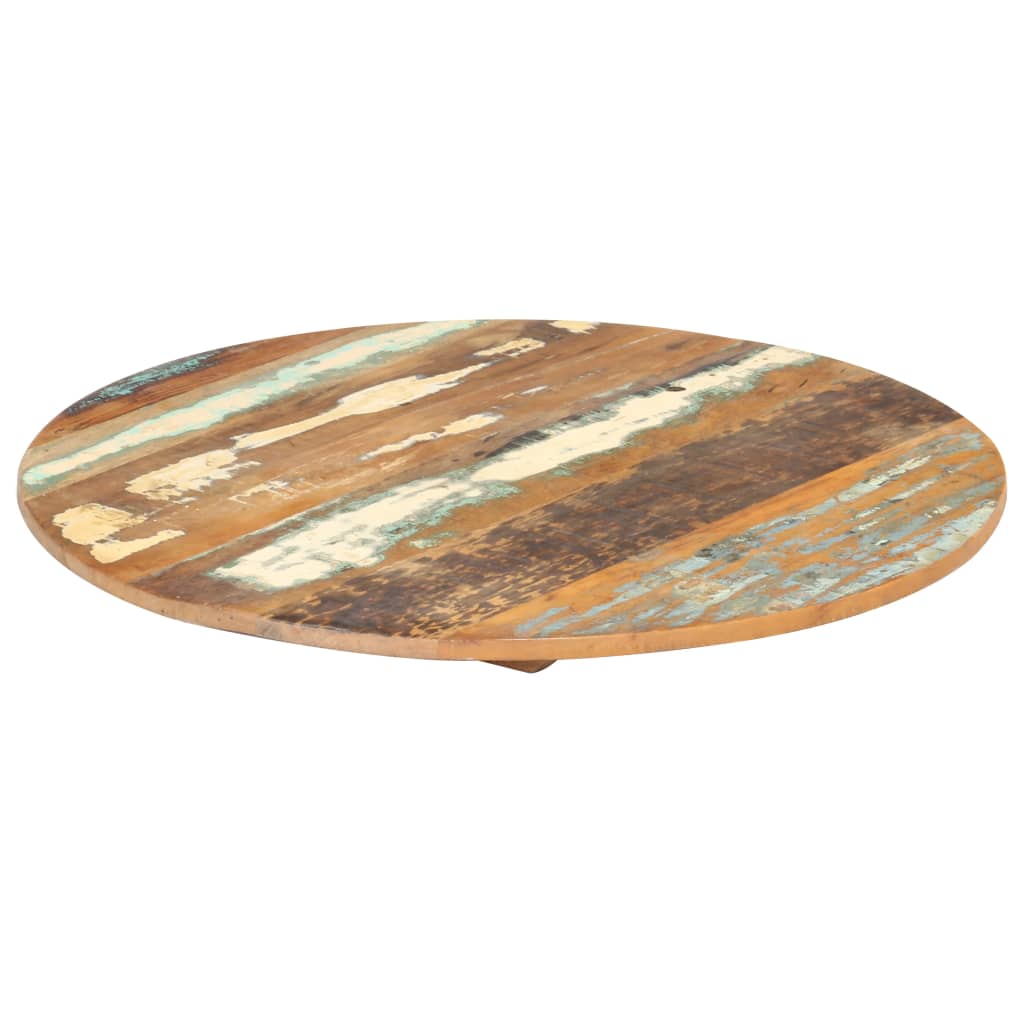 Rund bordplate 40 cm 15-16 mm gjenvunnet heltre