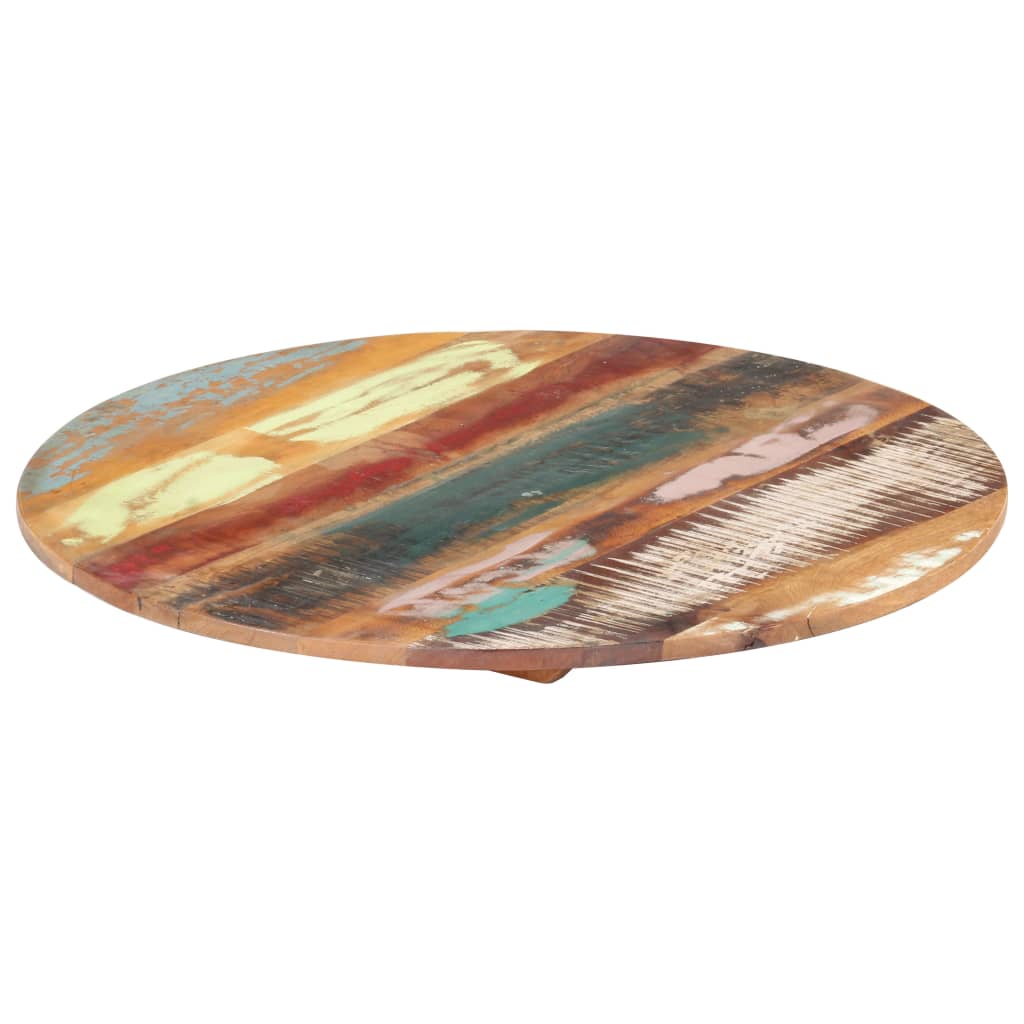 Rund bordplate 40 cm 15-16 mm gjenvunnet heltre
