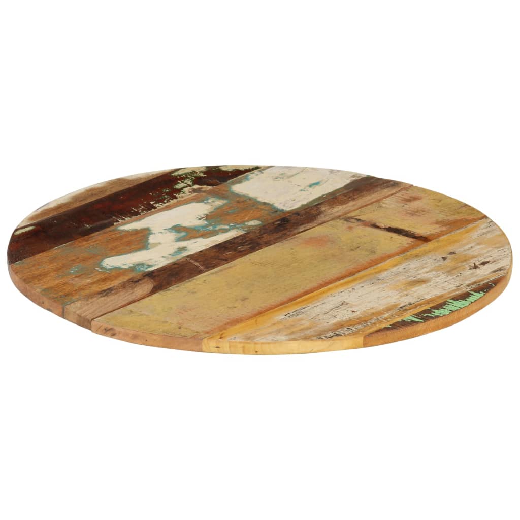 Rund bordplate 60 cm 15-16 mm gjenvunnet heltre