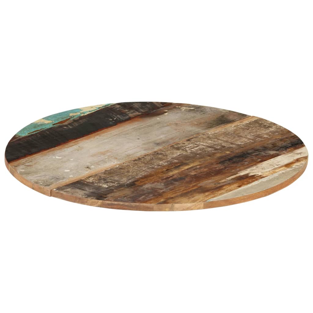 Rund bordplate 70 cm 15-16 mm gjenvunnet heltre