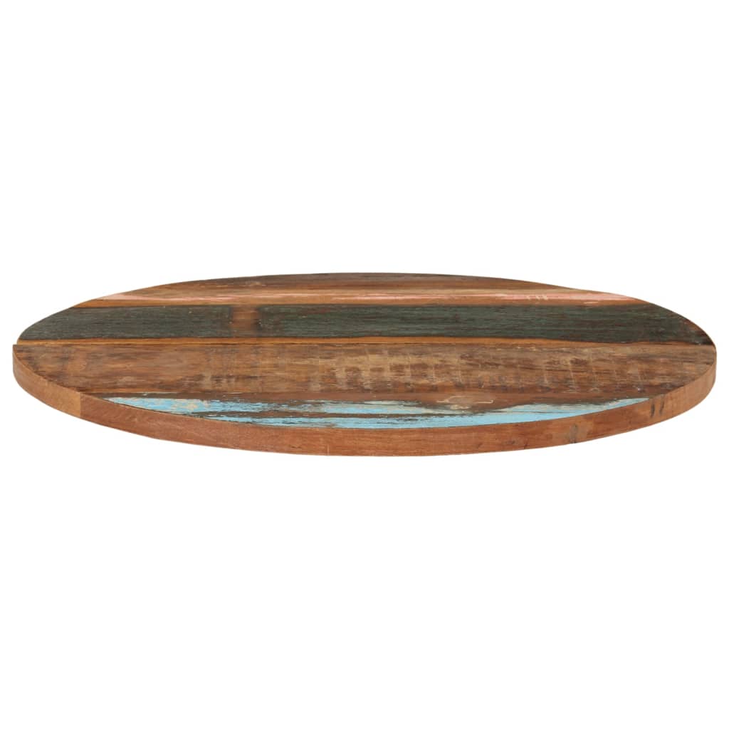 Rund bordplate 70 cm 25-27 mm gjenvunnet heltre