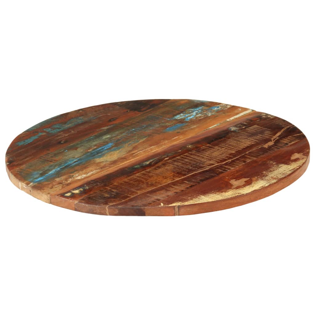 Rund bordplate 70 cm 25-27 mm gjenvunnet heltre
