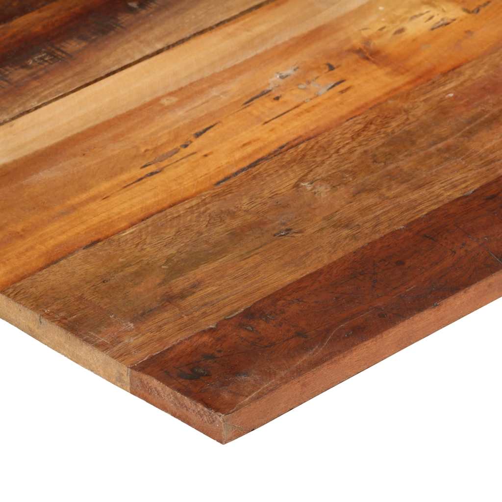 Rektangulær bordplate 60x70 cm 15-16 mm gjenvunnet heltre