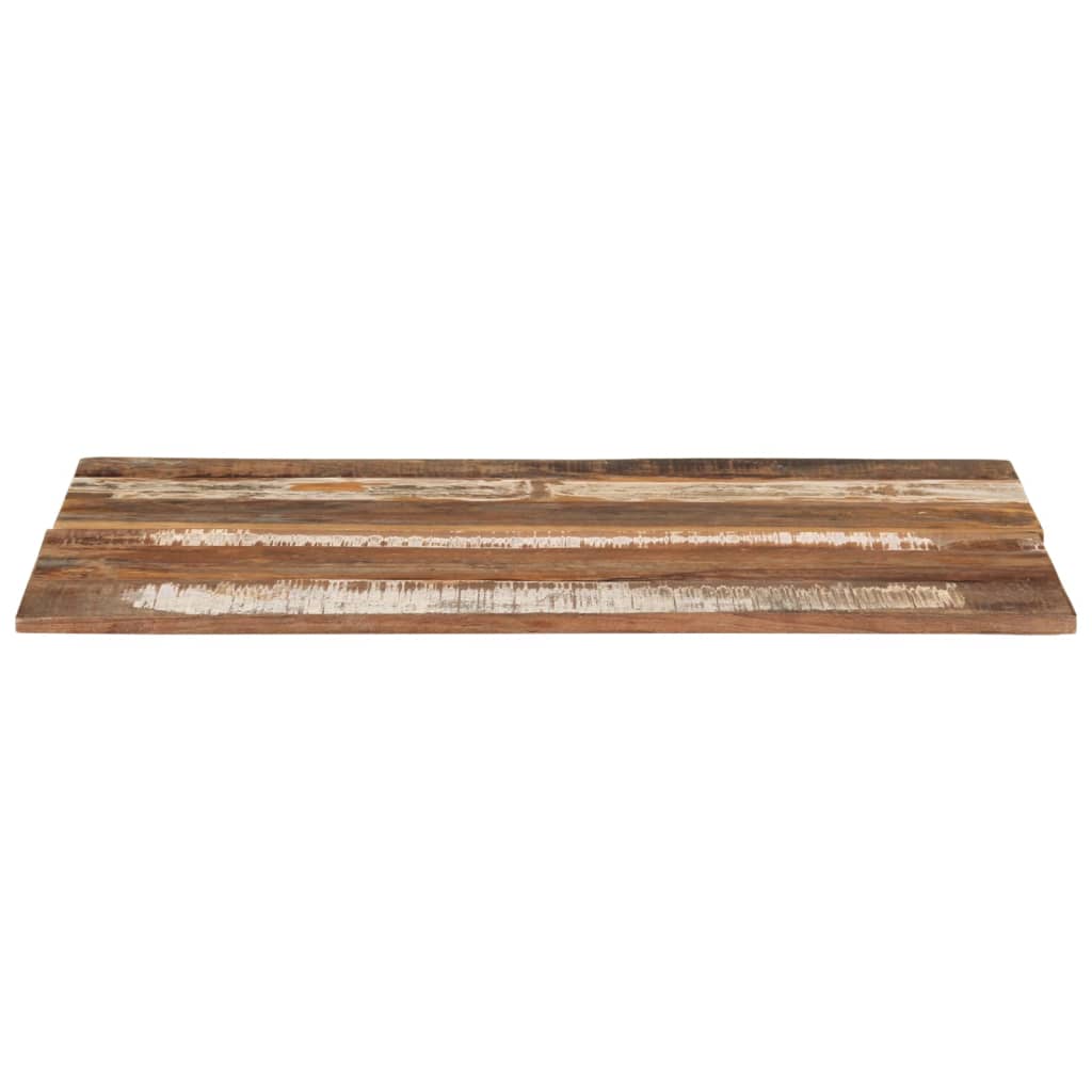 Rektangulær bordplate 60x80 cm 15-16 mm gjenvunnet heltre