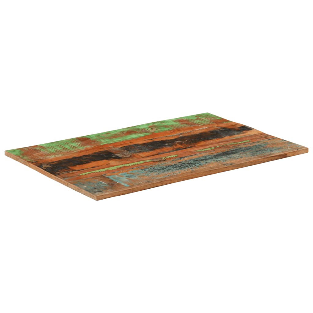 Rektangulær bordplate 60x90 cm 15-16 mm gjenvunnet heltre