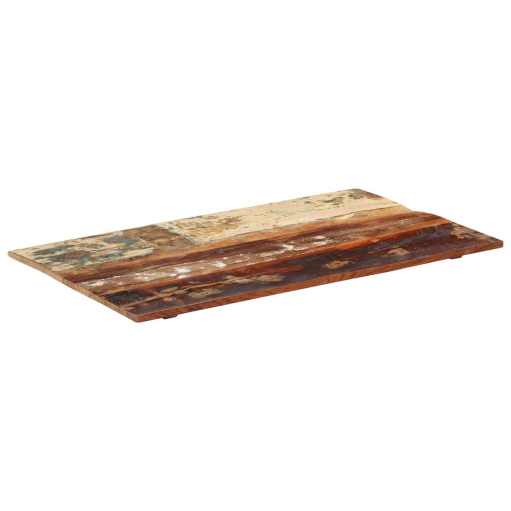 Rektangulær bordplate 60x100 cm 15-16 mm gjenvunnet heltre
