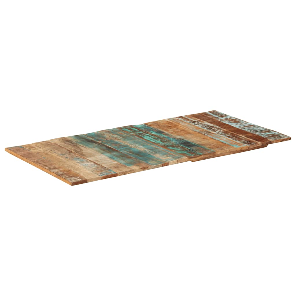 Rektangulær bordplate 60x120 cm 15-16 mm gjenvunnet heltre