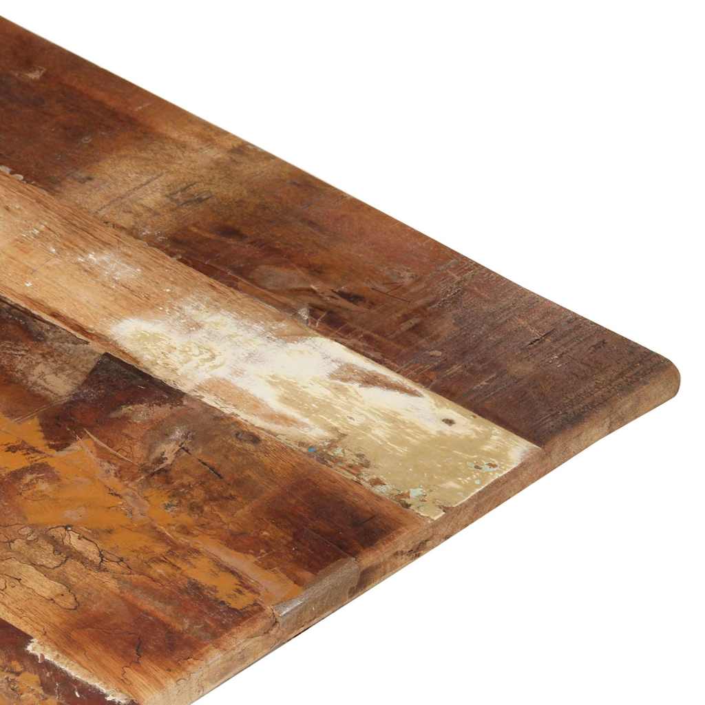 Rektangulær bordplate 60x120 cm 15-16 mm gjenvunnet heltre