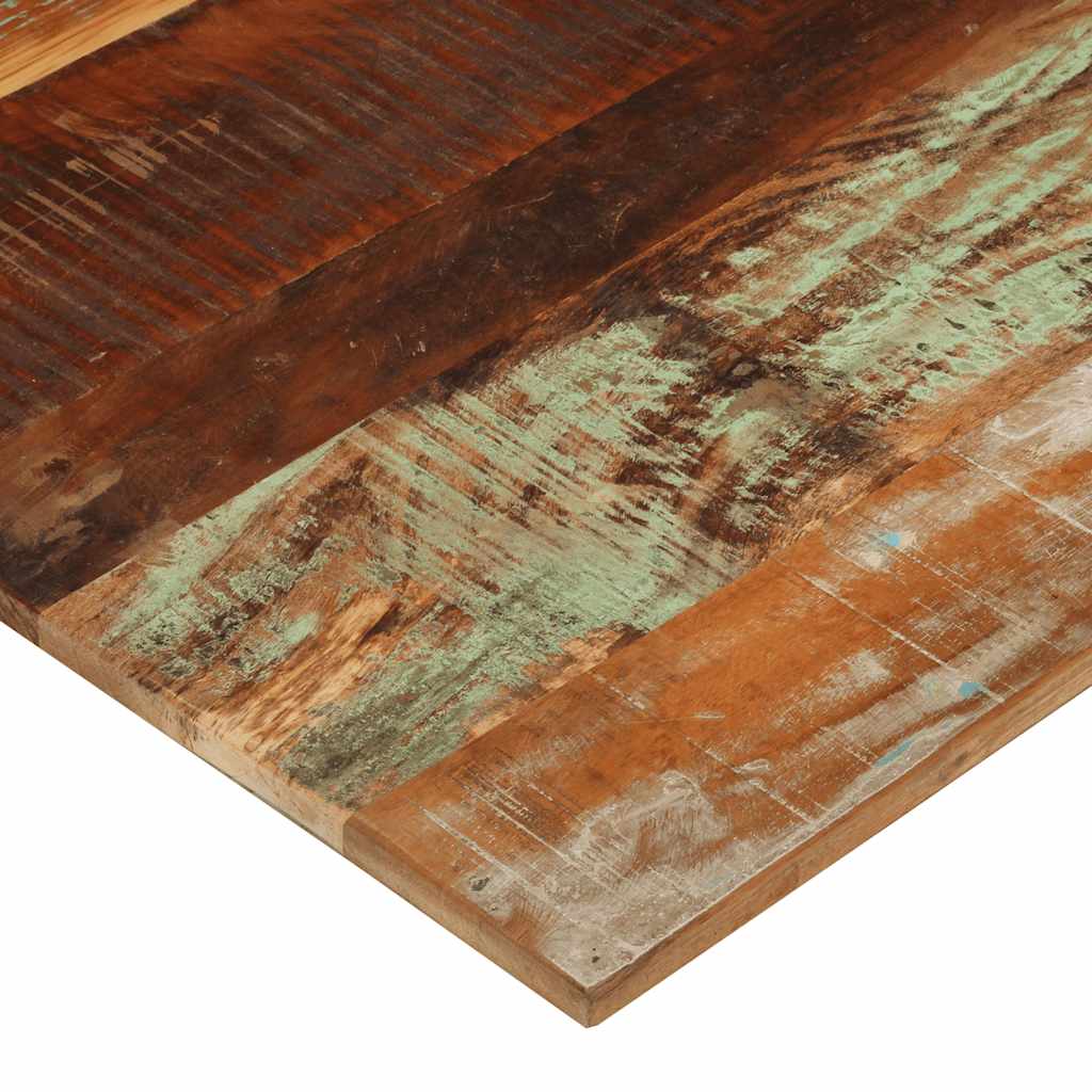 Rektangulær bordplate 70x80 cm 15-16 mm gjenvunnet heltre