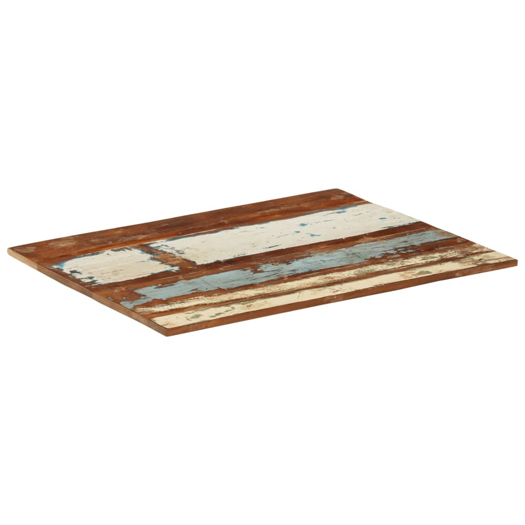 Rektangulær bordplate 70x90 cm 15-16 mm gjenvunnet heltre