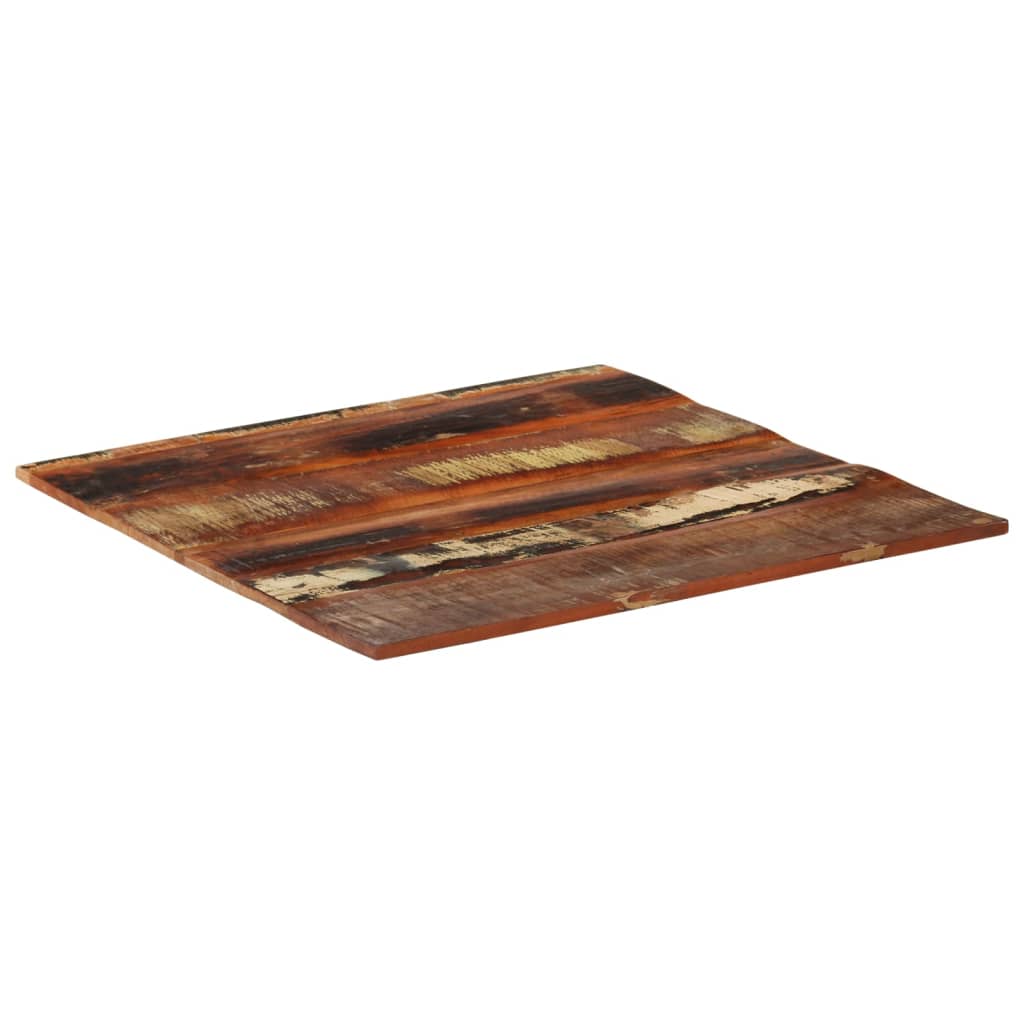 Firkantet bordplate 80x80 cm 15-16 mm gjenvunnet heltre