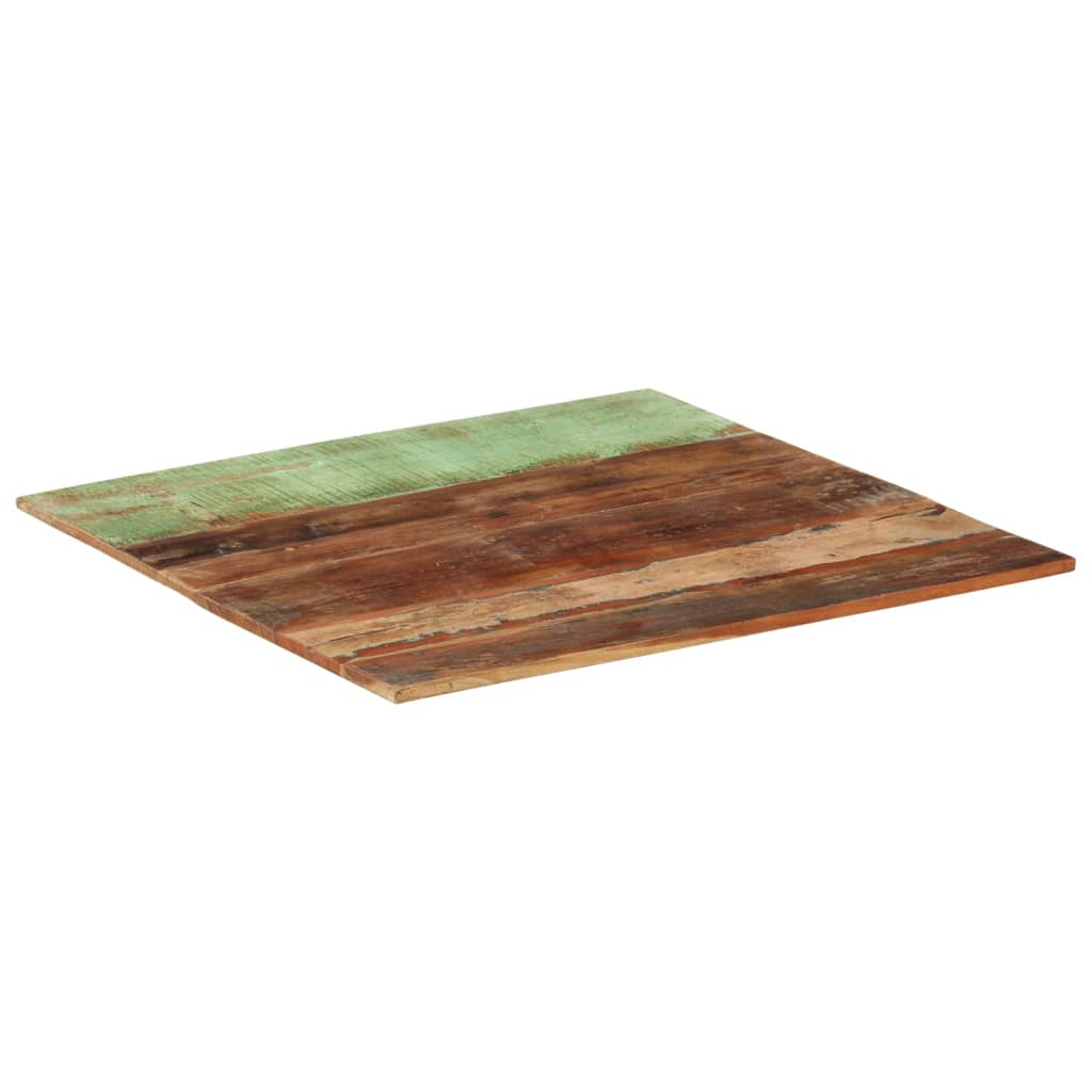 Firkantet bordplate 80x80 cm 15-16 mm gjenvunnet heltre