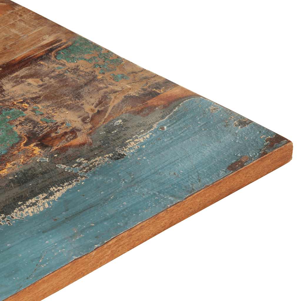 Rektangulær bordplate 60x70 cm 25-27 mm gjenvunnet heltre