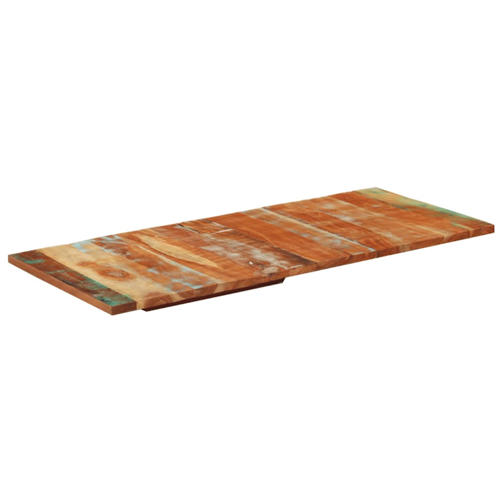 Rektangulær bordplate 60x140 cm 25-27 mm gjenvunnet heltre