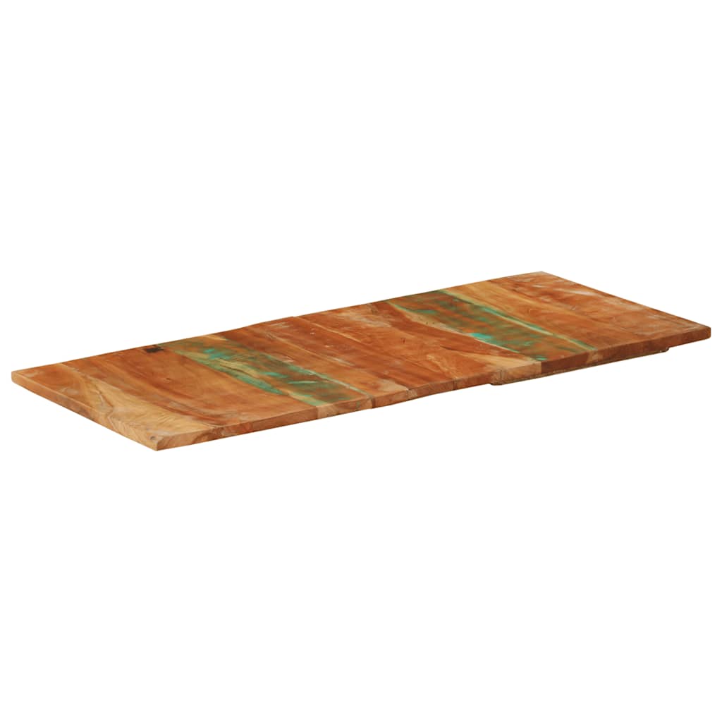 Rektangulær bordplate 60x140 cm 25-27 mm gjenvunnet heltre