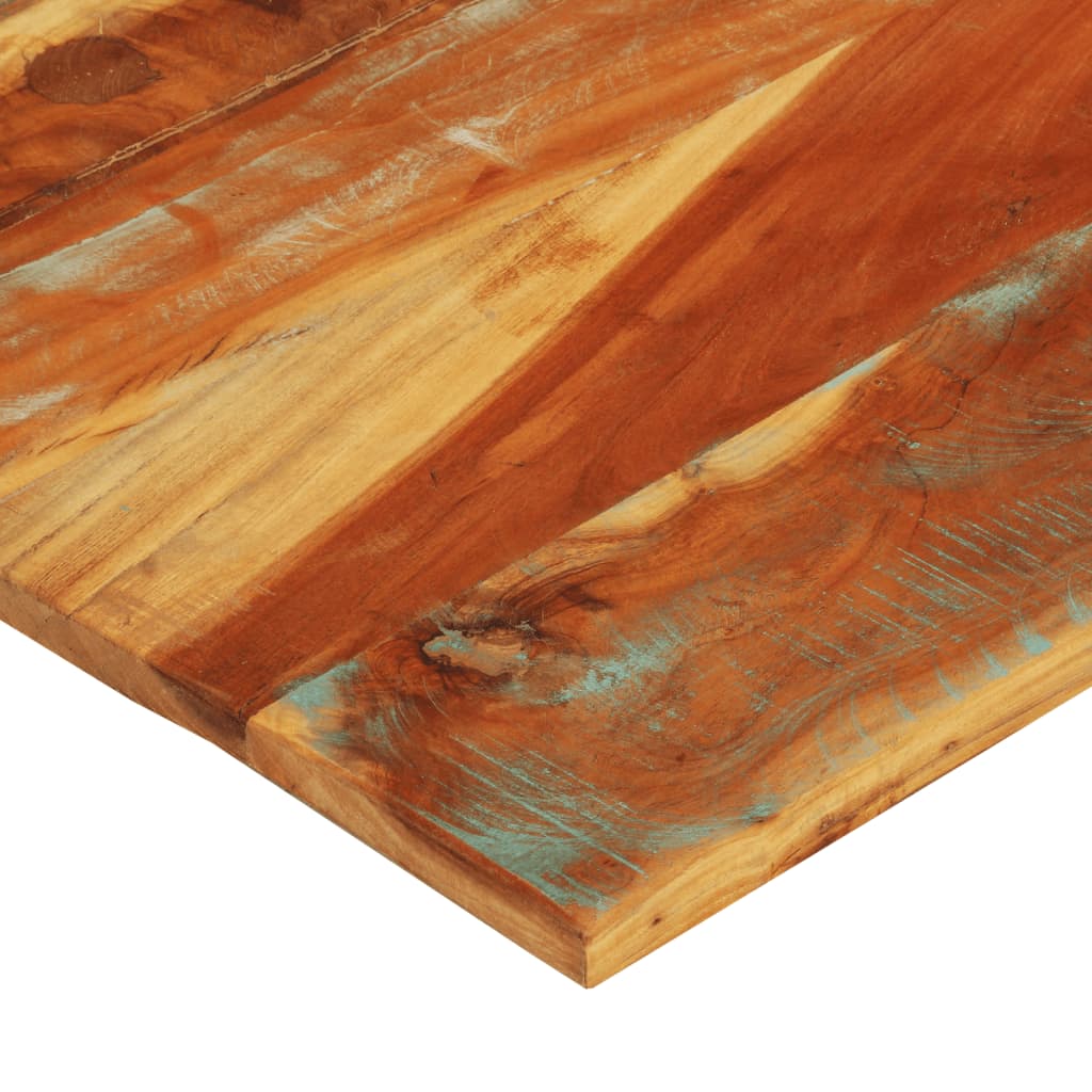 Rektangulær bordplate 70x80 cm 25-27 mm gjenvunnet heltre