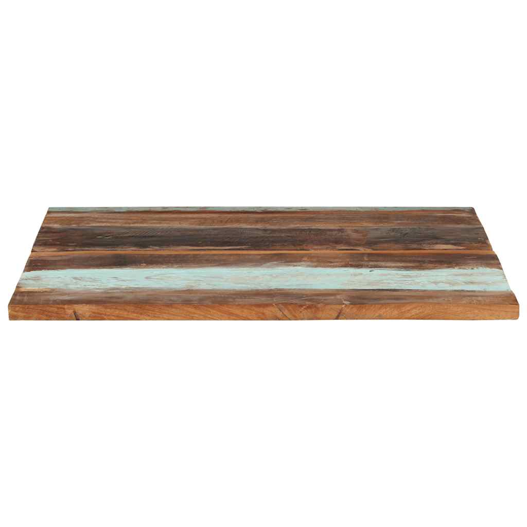Firkantet bordplate 80x80 cm 25-27 mm gjenvunnet heltre