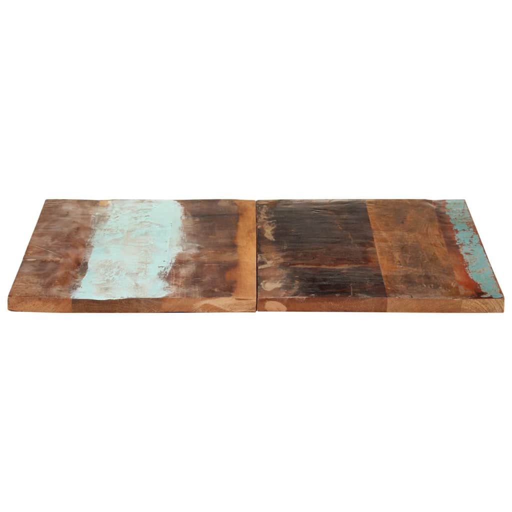 Firkantet bordplate 80x80 cm 25-27 mm gjenvunnet heltre