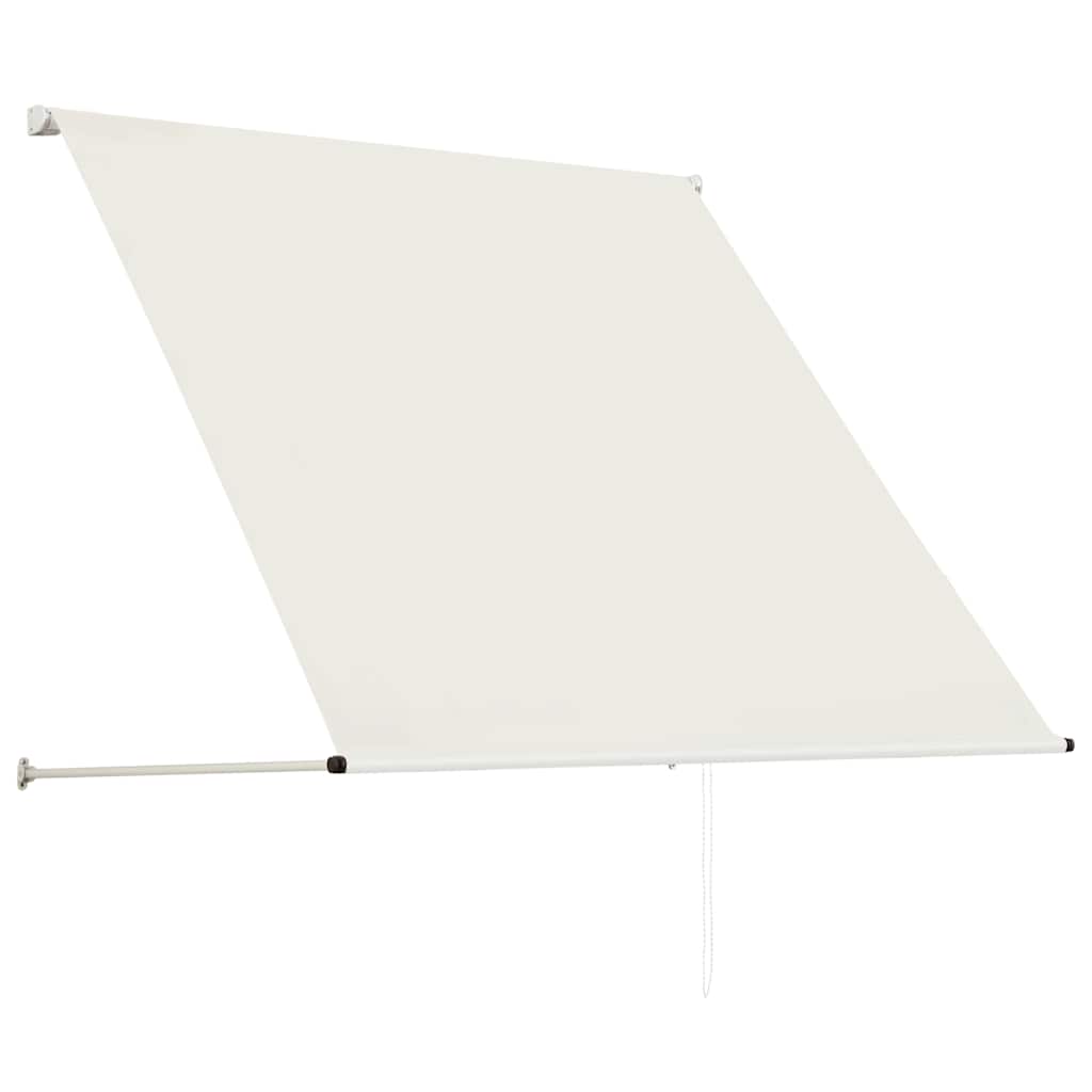 Uttrekkbar markise 100x150 cm kremhvit vidaXL