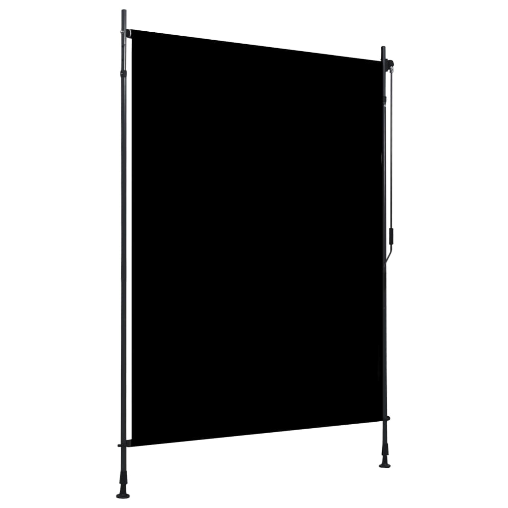 Utendørs rullegardin 150x270 cm antrasitt
