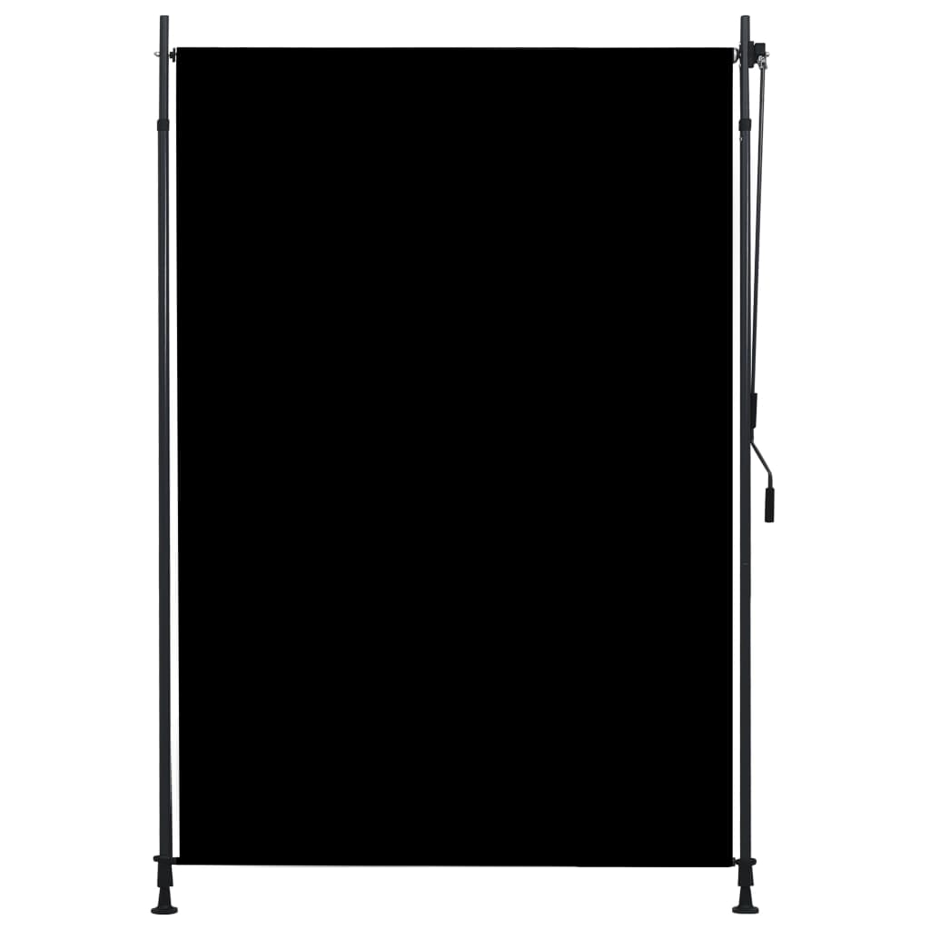 Utendørs rullegardin 150x270 cm antrasitt