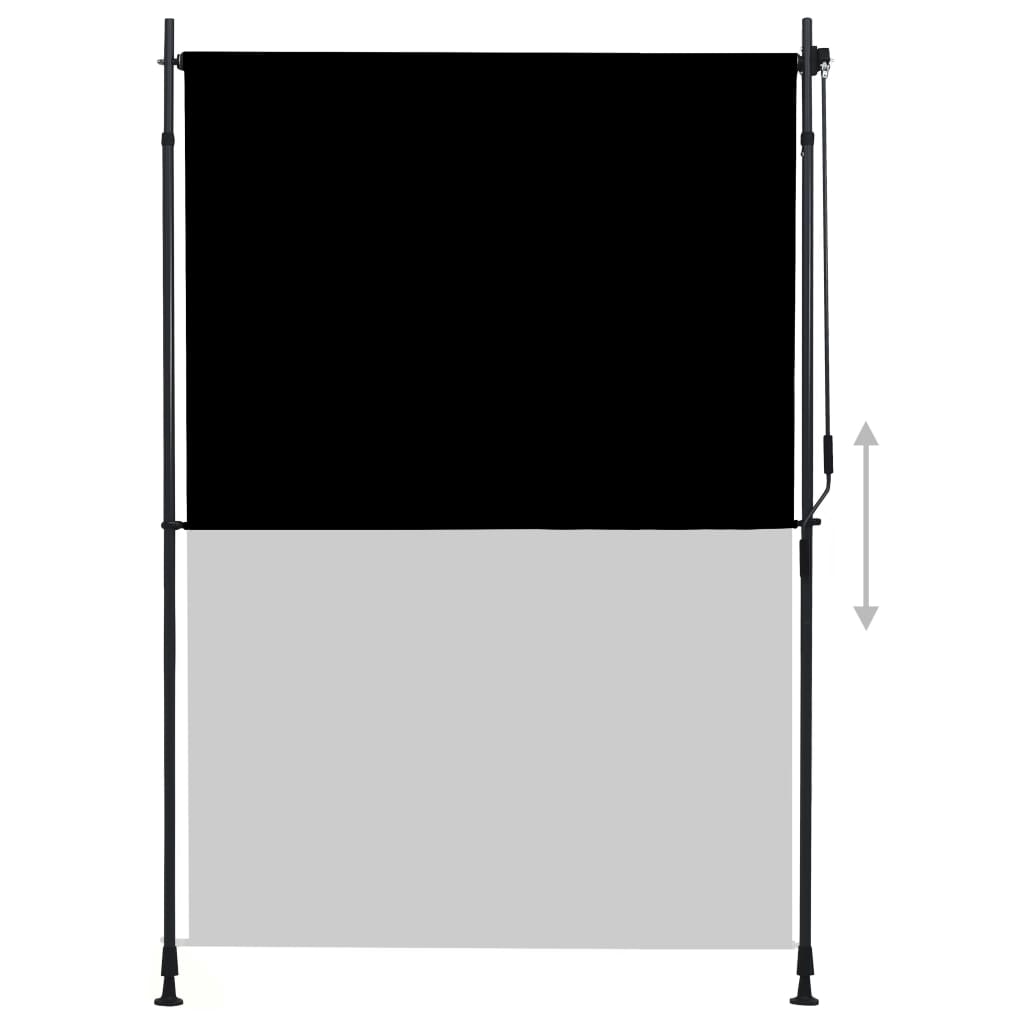 Utendørs rullegardin 150x270 cm antrasitt
