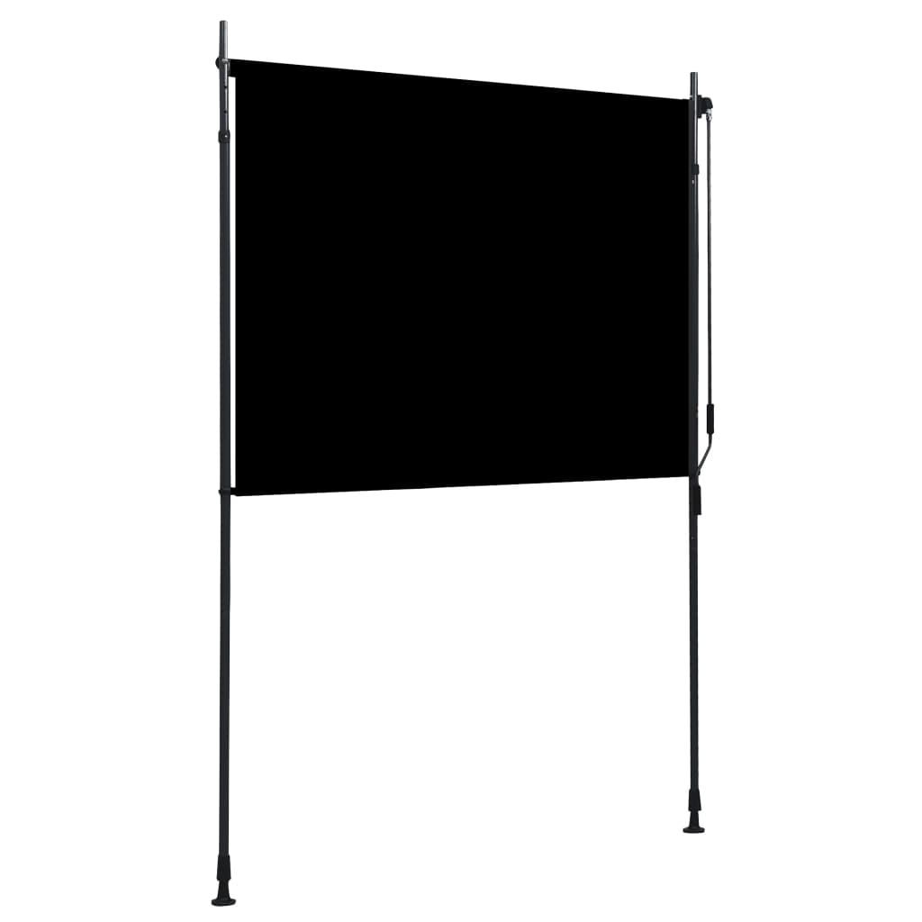 Utendørs rullegardin 150x270 cm antrasitt