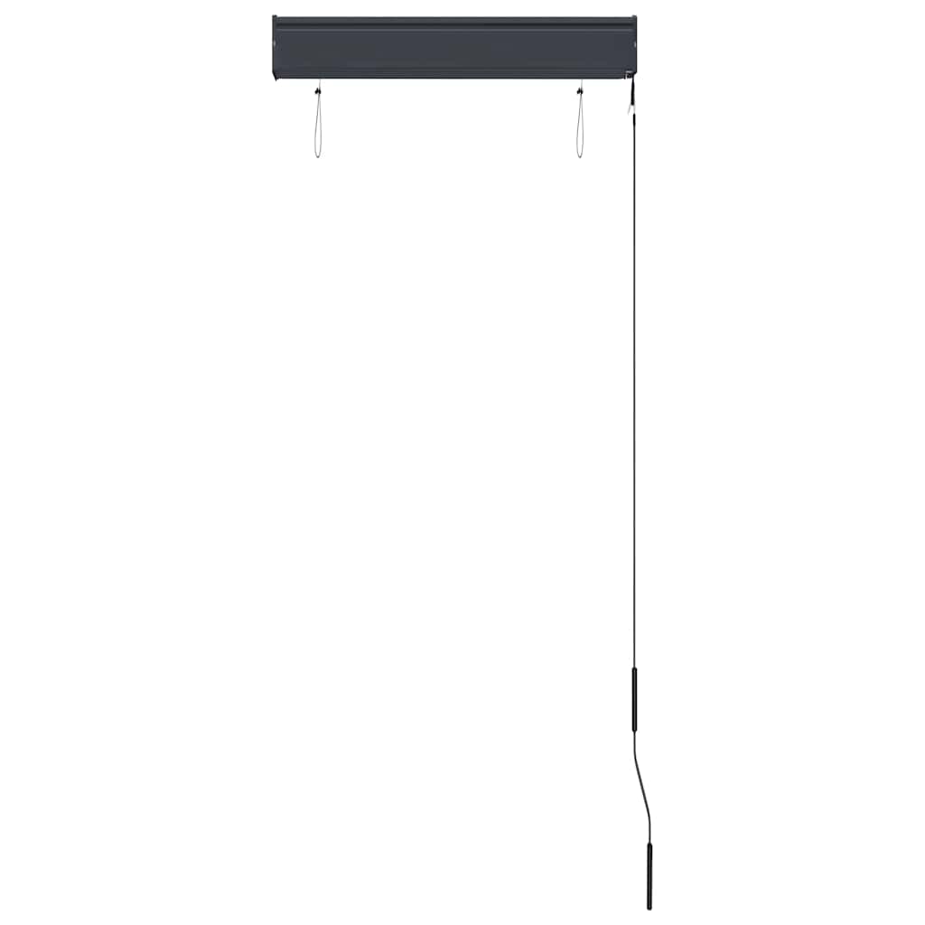 Utendørs rullegardin 60x250 cm antrasitt