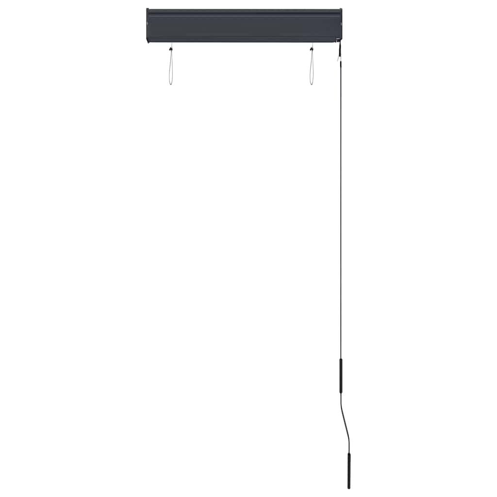 Utendørs rullegardin 60x250 cm oransje og brun