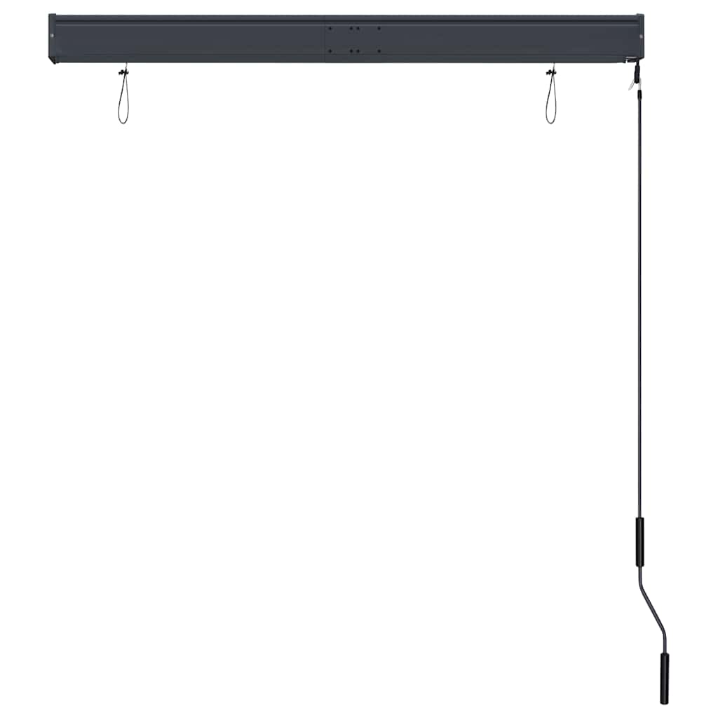 Utendørs rullegardin 120x250 cm antrasitt