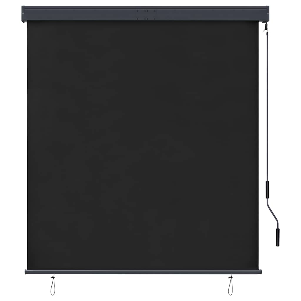 Utendørs rullegardin 140x250 cm antrasitt vidaXL