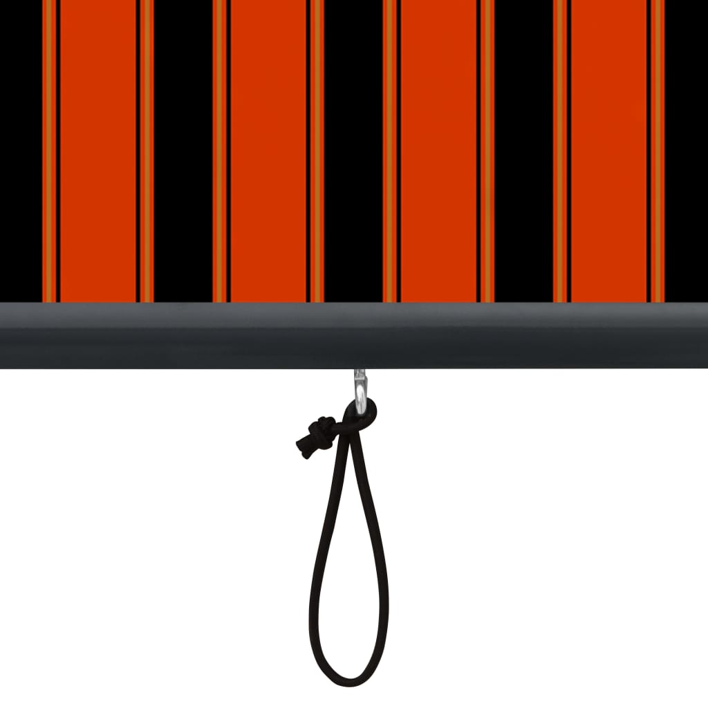 Utendørs rullegardin 160x250 cm oransje og brun