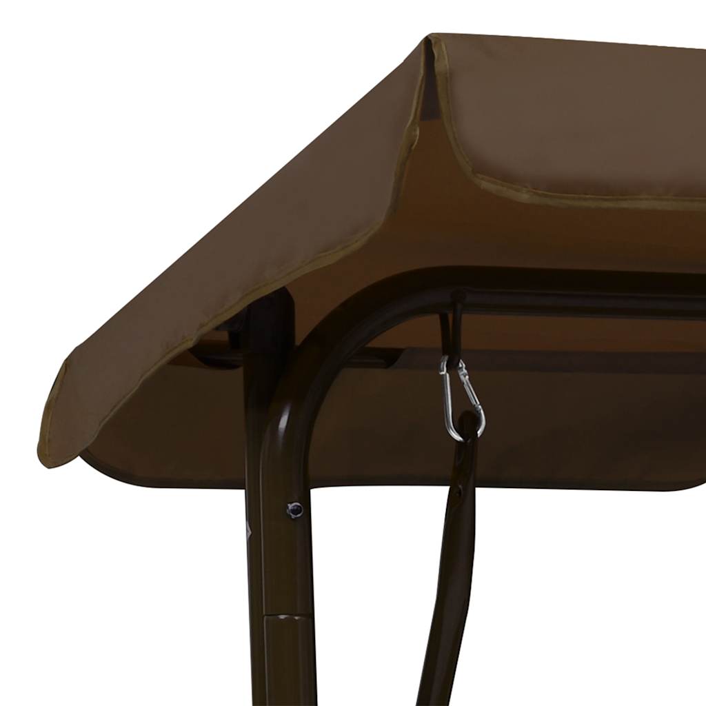 Hengebenk brun 115x75x110 cm stoff vidaXL