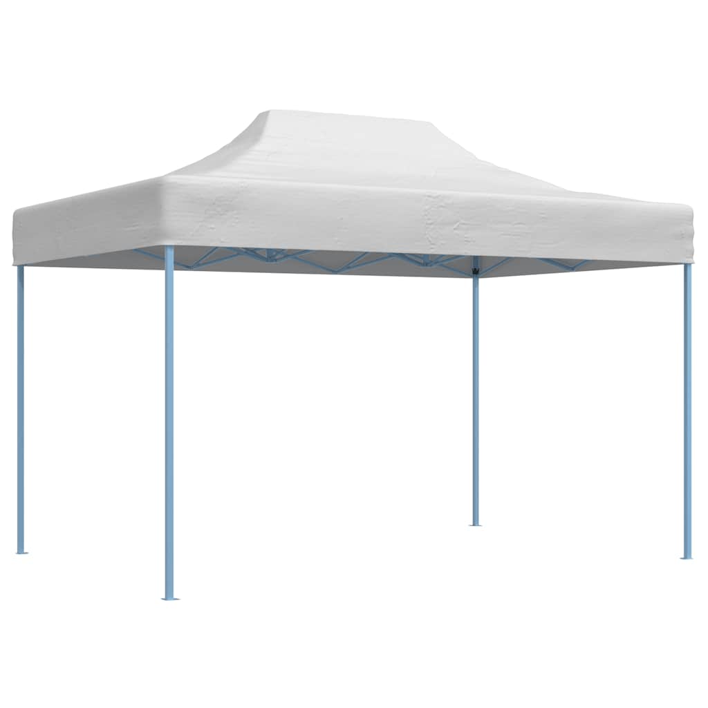 Profesjonelt sammenleggbart festtelt 280x410x315 cm stål hvit