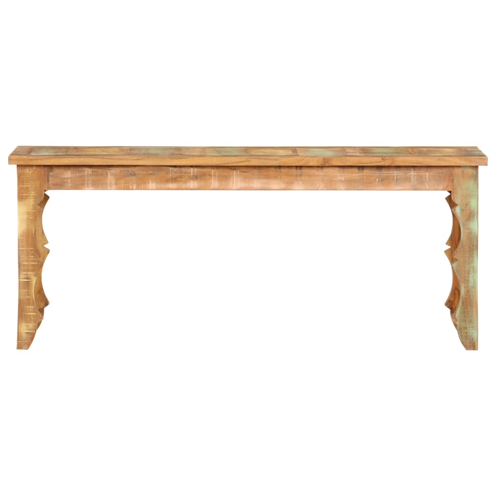 Benk 110x35x45 cm gjenvunnet heltre