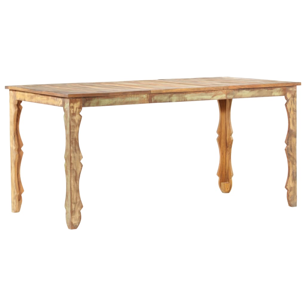 Spisebord 160x80x76 cm gjenvunnet heltre