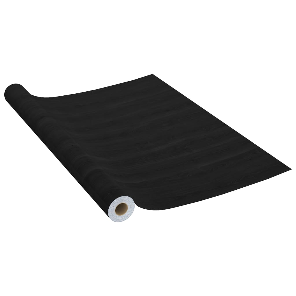 Selvklebende folie til møbler 500x90 cm PVC mørk trefarge