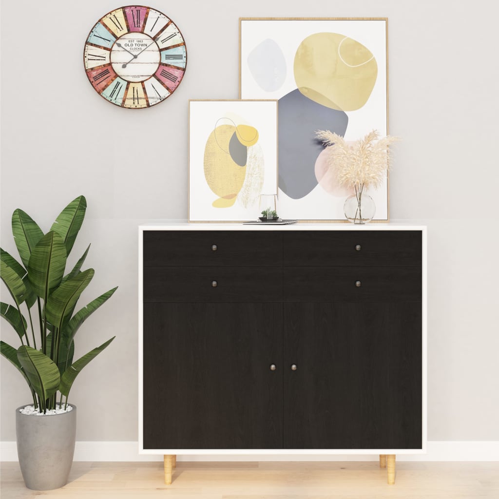 Selvklebende folie til møbler 500x90 cm PVC mørk trefarge