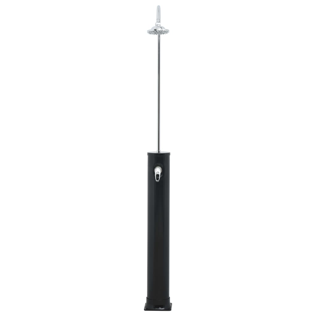 Soloppvarmet dusj svart 214 cm 20 L