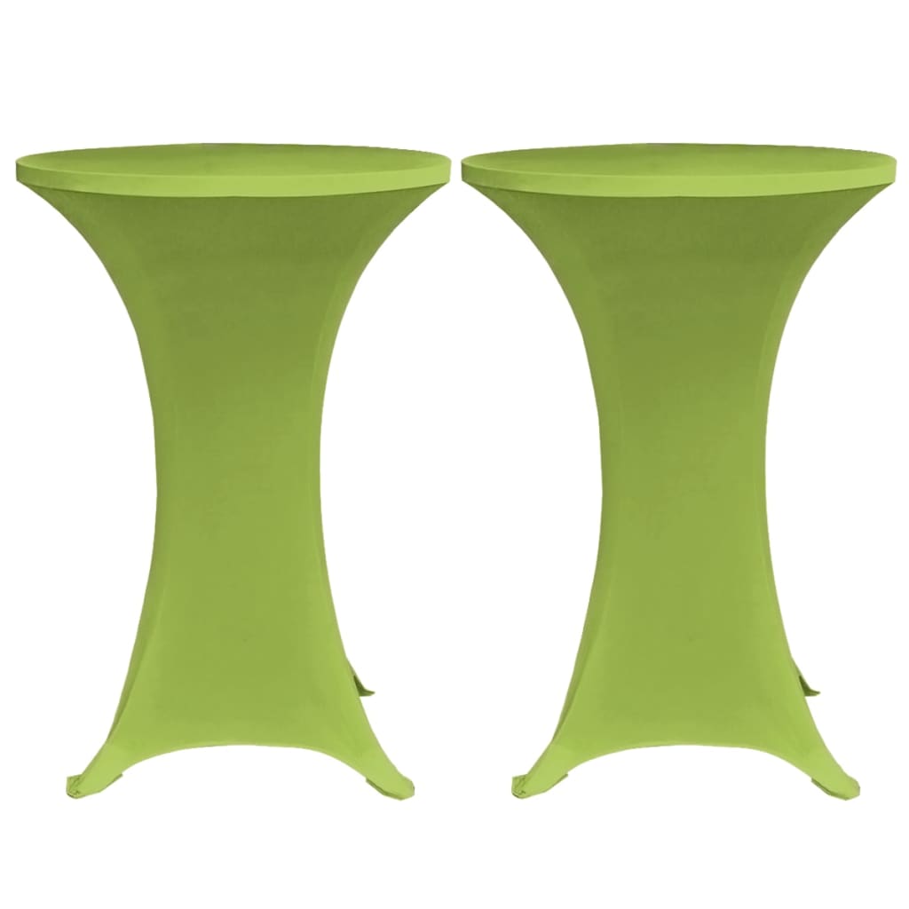 Elastisk bordduk 4 stk 60 cm grønn