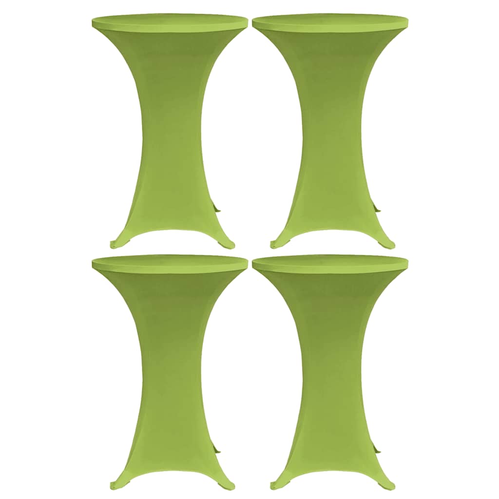 Elastisk bordduk 4 stk 70 cm grønn