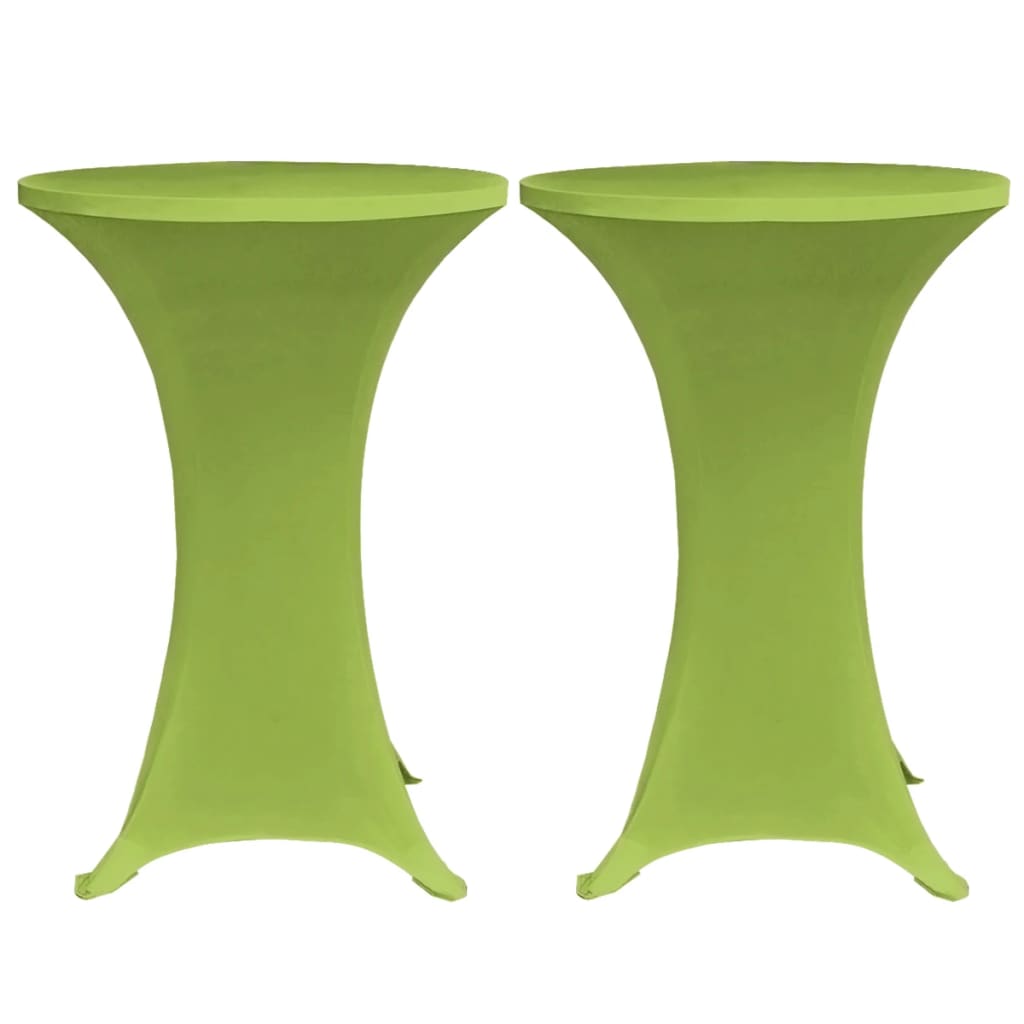 Elastisk bordduk 4 stk 80 cm grønn
