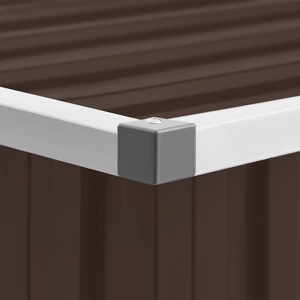 Oppbevaringsboks for hagen brun 109x67x65 cm