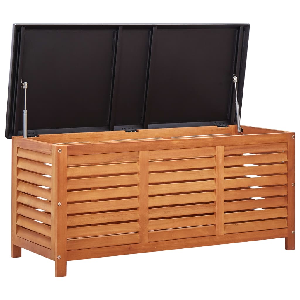 Oppbevaringsboks til hage 117x50x55 cm heltre eukalyptus