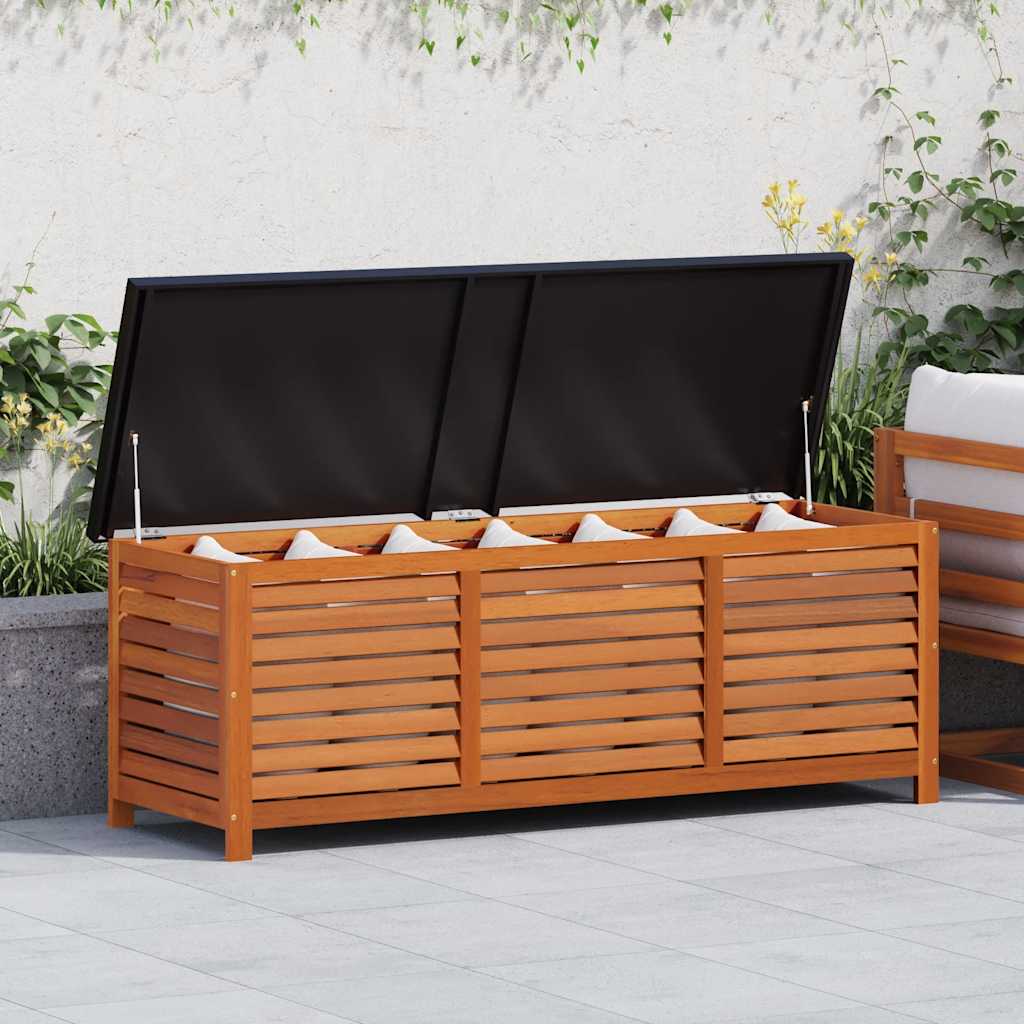 Oppbevaringsboks til hage 150x50x55 cm heltre eukalyptus