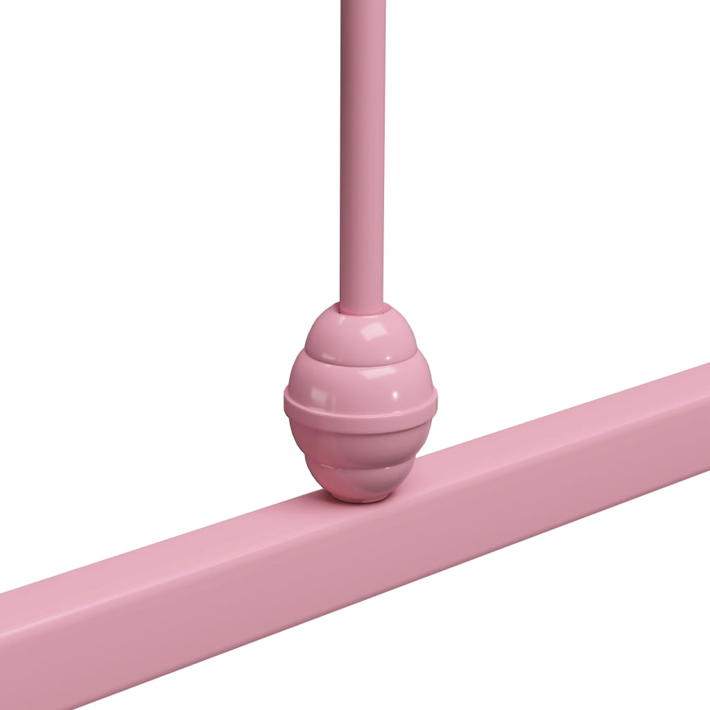 Sengeramme rosa metall 160x200 cm