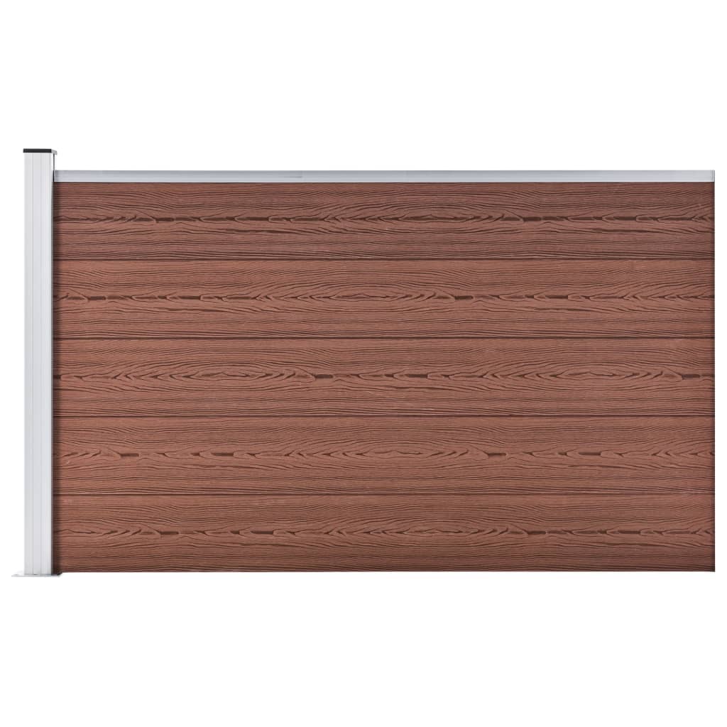Hagegjerde WPC 175x105 cm brun