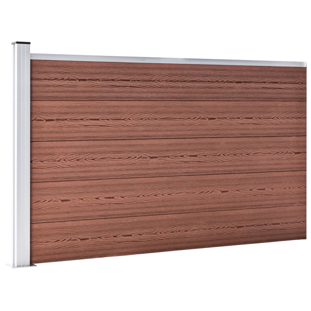 Hagegjerde WPC 175x105 cm brun