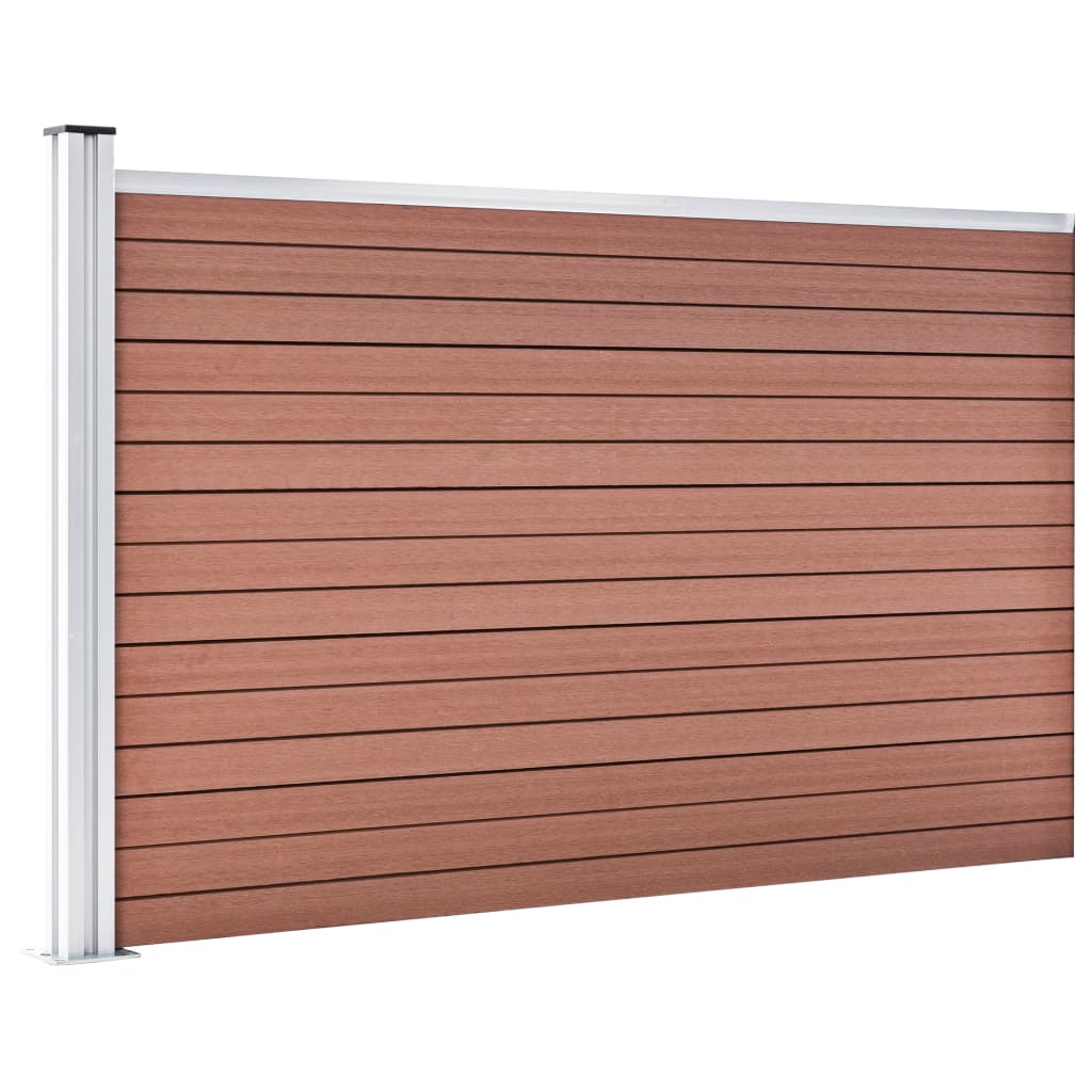 Hagegjerde WPC 175x105 cm brun